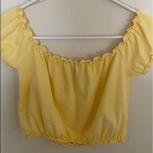 off the shoulders crop top